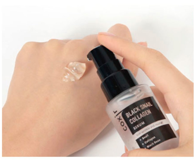 Coxir Black Snail Collagen Serum Сыворотка против морщин с коллагеном и муцином черной улитки, 50 мл Coxir Black Snail Collagen Serum Сыворотка против морщин с коллагеном и муцином черной улитки, 50 мл