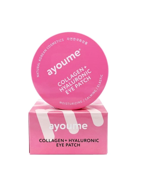 Ayoume Гидрогелевые патчи с коллагеном и гиалуроновой кислотой Collagen + Hyaluronic Eye Patch, 60 шт
