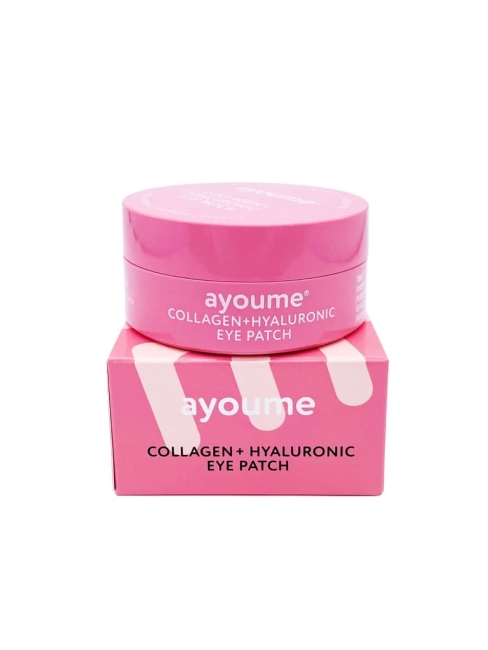 Ayoume Гидрогелевые патчи с коллагеном и гиалуроновой кислотой Collagen + Hyaluronic Eye Patch, 60 шт