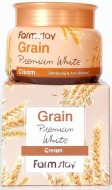 FarmStay Grain Premium White Cream Осветляющий крем с маслом ростков пшеницы, 100 г