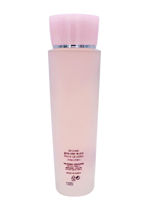 3W Clinic Софтнер для лица глубокоувлажняющий с цветочными экстрактами Flower Effect Extra Moisture Skin Softner, 150 мл