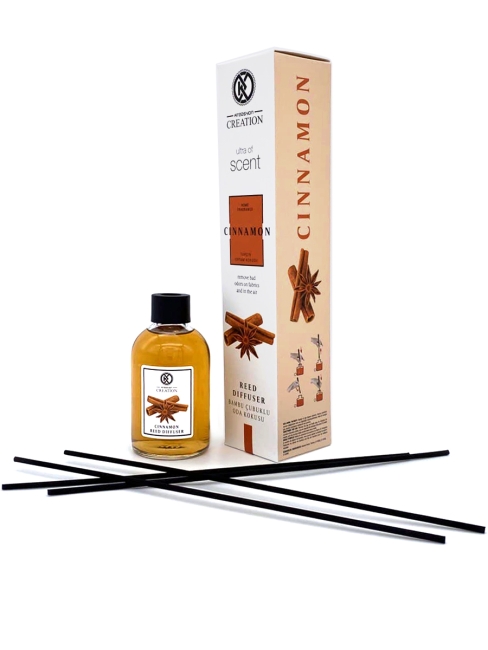 Kreasyon Аромадиффузор с палочками Корица Reed Diffuser Cinnamon, 115 мл