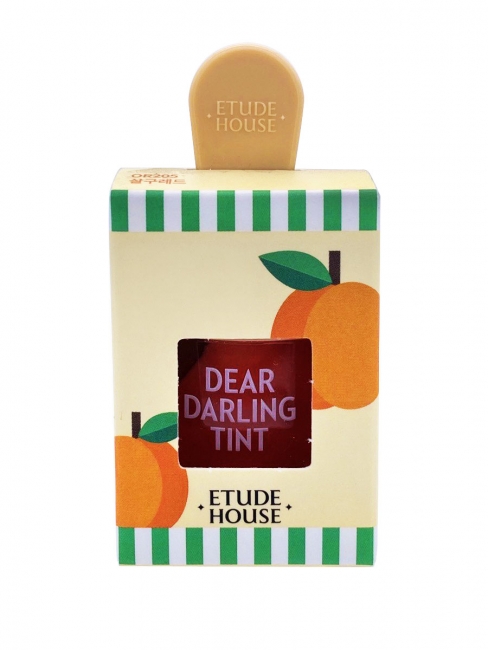 ETUDE HOUSE Увлажняющий гелевый тинт для губ Красный Абрикос Dear Darling Water Gel Tint Apricot Red, 4,5 г