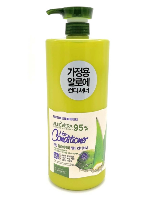White Organia Кондиционер для волос с Алоэ Вера 95% и витаминами Good Natural Aloe Vera Hair Conditioner, 1500 мл