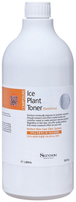 Skindom Ice Plant Toner Sensitivity Тоник с ледяником для чувствительной, комбинированной кожи, 1000 мл Skindom Ice Plant Toner Sensitivity Тоник с ледяником для чувствительной, комбинированной кожи, 1000 мл