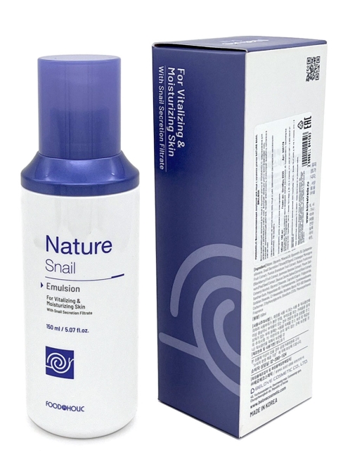 FoodaHolic Эмульсия для лица восстанавливающая с муцином улитки Nature Snail Emulsion, 150 мл