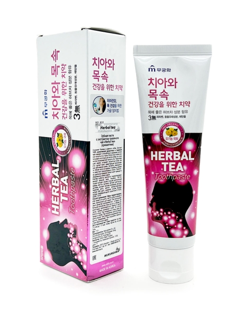 Mukunghwa Зубная паста с экстрактом травяного чая хризантема Herbal Tea, 110 г Mukunghwa Зубная паста с экстрактом травяного чая хризантема Herbal Tea, 110 г