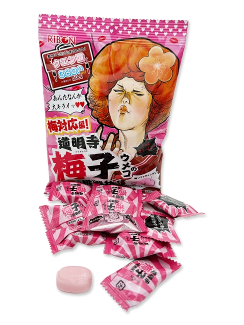 RIBON Конфеты жевательные со вкусом сливы с кислой начинкой Doumyoji Umeko Soft Candy, 70 г RIBON Конфеты жевательные со вкусом сливы с кислой начинкой Doumyoji Umeko Soft Candy, 70 г