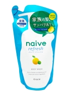 Kracie Мыло жидкое для тела с ароматом цитрусовых Naive Refresh Body Wash, 380 мл