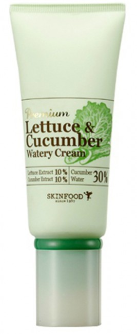SKINFOOD Premium Lettecure Cucumber Watery Cream Увлажняющий крем-гель с экстрактом огурца и салата латука, 50 г
