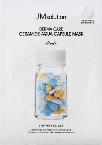 JMsolution Восстанавливающая целлюлозная маска с керамидами Derma Care Ceramide Aqua Capsule Mask, 25 мл