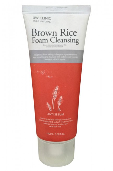 3W Clinic Пенка для умывания лица с экстрактом бурого риса Brown Rice Foam Cleansing, 100 мл 3W Clinic Пенка для умывания лица с экстрактом бурого риса Brown Rice Foam Cleansing, 100 мл