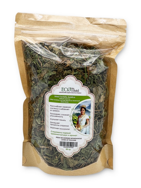 Eco Thai Сбор сушеных листьев Центеллы Азиатской Dried Centella Asiatica, 50 г Eco Thai Сбор сушеных листьев Центеллы Азиатской Dried Centella Asiatica, 50 г