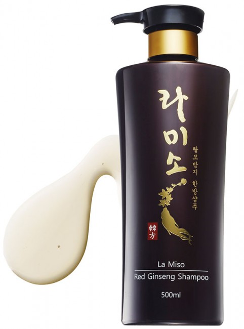 LA MISO Red Ginseng Shampoo Шампунь с экстрактом красного женьшеня, 500 мл