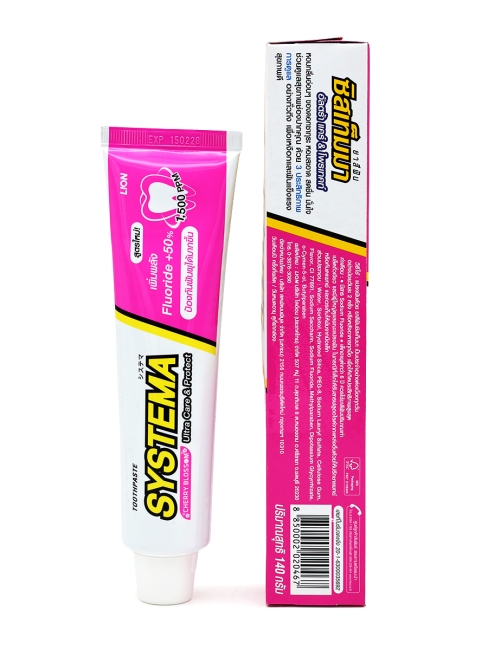LION Зубная паста с ароматом вишни в цвету Systema Cherry Blossom, 140 г