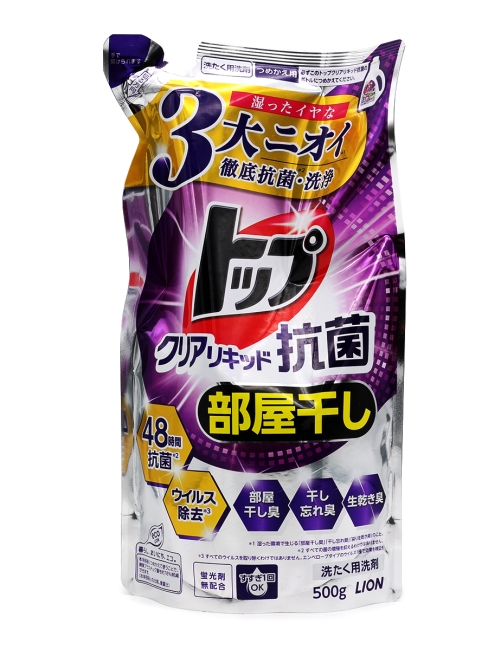 LION Жидкое средство концентрат для стирки антибактериальное Top Clear Liquid Antibacterial Laundry Detergent, 500 г LION Жидкое средство концентрат для стирки антибактериальное Top Clear Liquid Antibacterial Laundry Detergent, 500 г