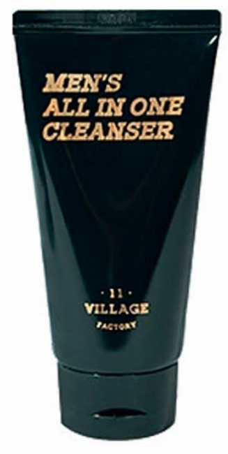 Village 11 Factory Men's All-in-One Cleanser Мужская увлажняющая пенка-скраб для умывания и бритья, 150 мл