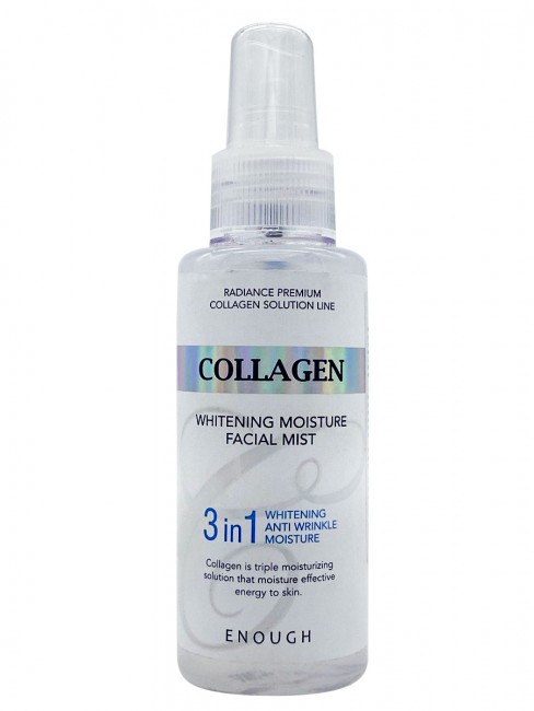 Enough Увлажняющий осветляющий мист с коллагеном 3 в 1 Collagen Whitening Moisture Facial Mist  3 in 1, 100 мл