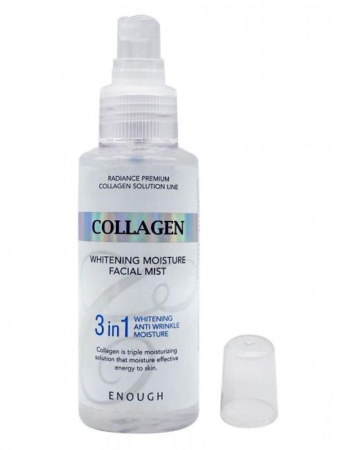 Enough Увлажняющий осветляющий мист с коллагеном 3 в 1 Collagen Whitening Moisture Facial Mist  3 in 1, 100 мл