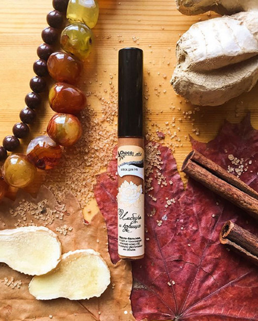 ChocoLatte Бальзам-блеск для губ Имбирь и Корица, тонизирование и увеличение объема губ, 7 мл ChocoLatte Бальзам-блеск для губ Имбирь и Корица, тонизирование и увеличение объема губ, 7 мл