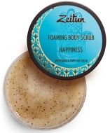 Zeitun Пенящийся скраб для тела "Счастьe" с пряной ванилью и маком, 250 мл