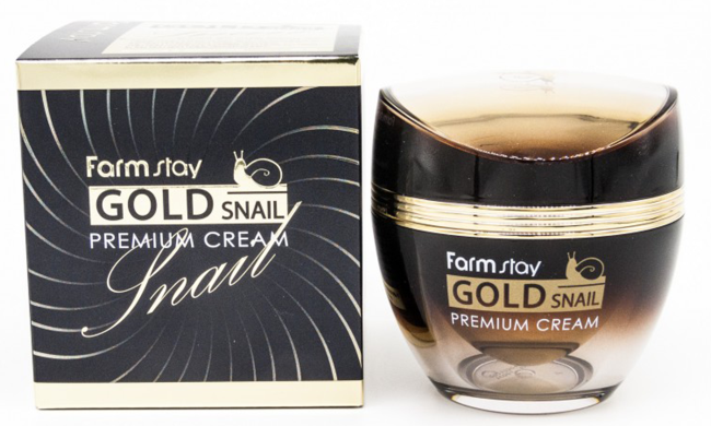 Farmstay Gold Snail Premium Cream Премиальный крем с золотом и муцином улитки, 50 мл