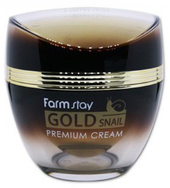 Farmstay Gold Snail Premium Cream Премиальный крем с золотом и муцином улитки, 50 мл