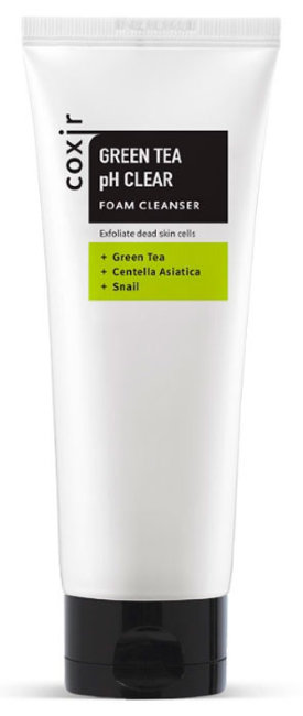 Coxir Green Tea pH Clear Foam Cleanser Очищающая пенка с зеленым чаем, 150 мл Coxir Green Tea pH Clear Foam Cleanser Очищающая пенка с зеленым чаем, 150 мл