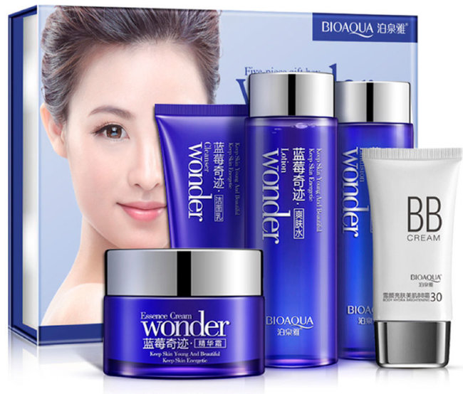 Bioaqua Wonder Набор с экстрактом черники, 5 предметов