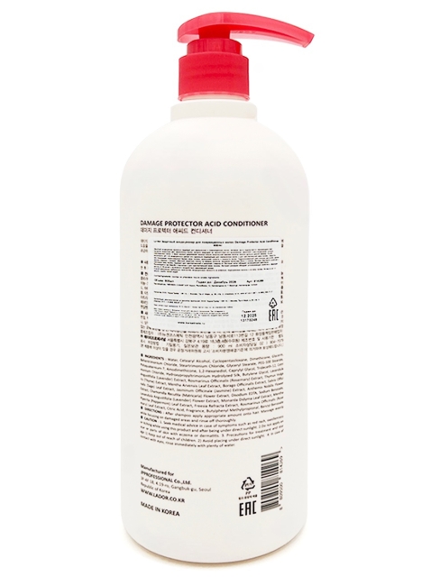 La’dor Кондиционер для волос слабощелочной с протеинами шелка Damaged Protector Acid Conditioner, 900 мл