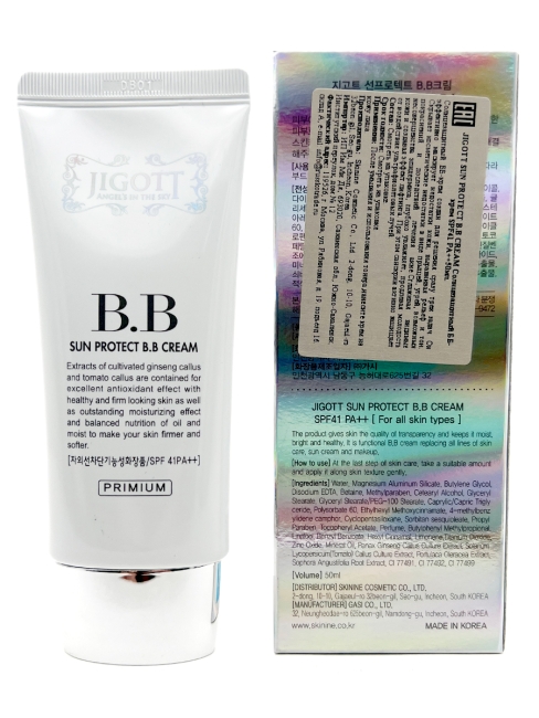 Jigott Солнцезащитный ВВ-крем для лица Sun Protect B.B Cream SPF41 PA++, 50 мл Jigott Солнцезащитный ВВ-крем для лица Sun Protect B.B Cream SPF41 PA++, 50 мл