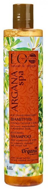 Ecolab Spa Argana Шампунь восстанавливающий "Глубокое питание и Блеск", 350 мл Ecolab Spa Argana Шампунь восстанавливающий "Глубокое питание и Блеск", 350 мл