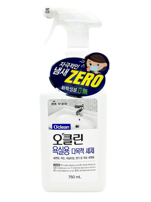 Mukunghwa Экологичный многоцелевойспрей для ванны O`clean All Purpose Cleaner for Bathroom, 750 мл