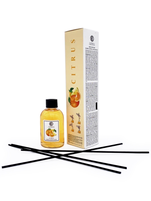 Kreasyon Аромадиффузор с палочками Цитрусовый Reed Diffuser Citrus, 115 мл
