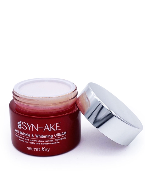 Secret Key Крем с пептидом змеиного яда для лица Syn-Ake Anti Wrinkle & Whitening Cream, 50 г Secret Key Крем с пептидом змеиного яда для лица Syn-Ake Anti Wrinkle & Whitening Cream, 50 г