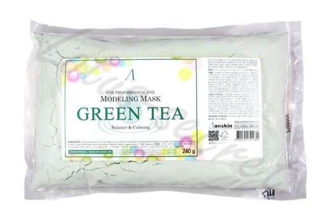 Anskin Маска альгинатная с экстрактом зеленого чая Original Green Tea Modeling Mask / Refill, 240 г Anskin Маска альгинатная с экстрактом зеленого чая Original Green Tea Modeling Mask / Refill, 240 г