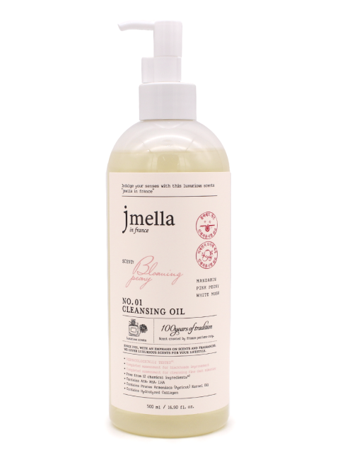 Jmella Гидрофильное масло парфюмированное Цветок Пиона In France Blooming Peony Cleansing Oil, 500 мл