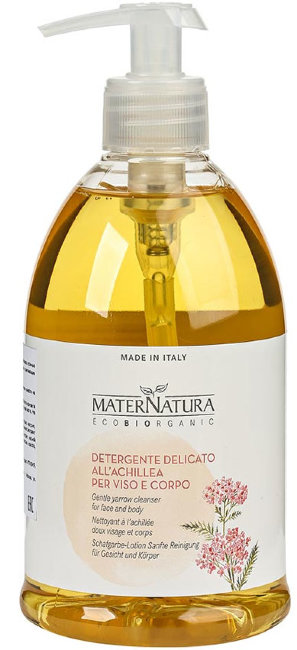 Mater Natura Очищающее мыло для лица и тела с Тысячелистником, 500 мл Mater Natura Очищающее мыло для лица и тела с Тысячелистником, 500 мл