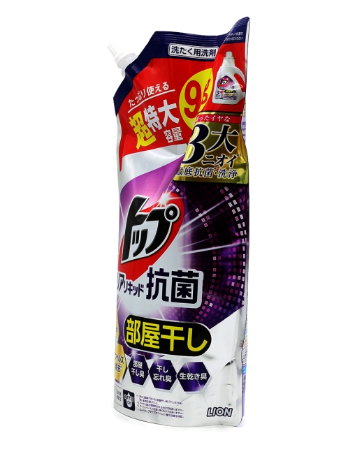 LION Жидкое средство концентрат для стирки антибактериальное Top Clear Liquid Antibacterial Laundry Detergent, 900 г