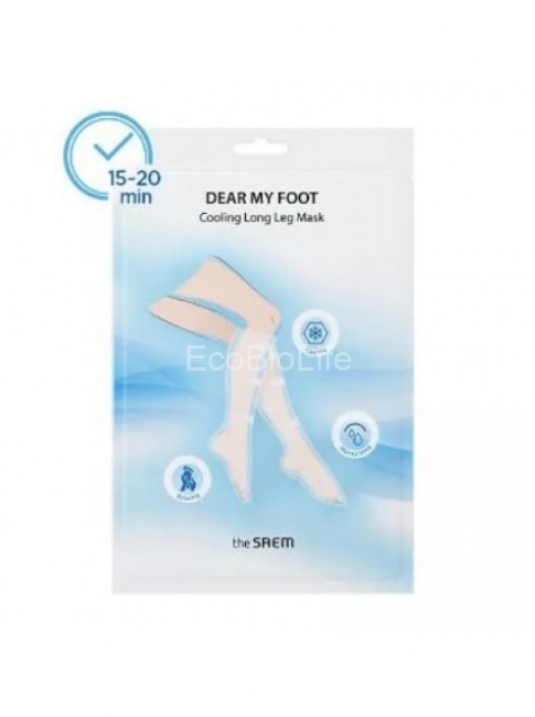 The Saem Маска для ног охлаждающая удлиненная Dear My Foot Cooling Long Leg Mask