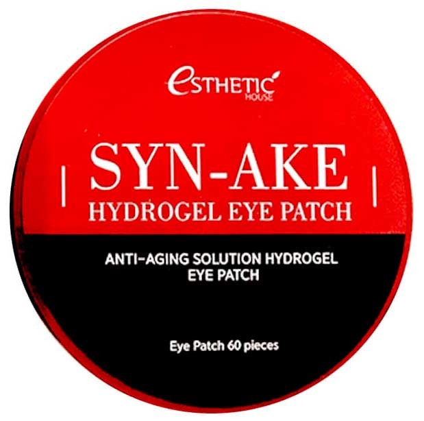 Esthetic House Syn-Ake Hydrogel Eye Patch Гидрогелевые патчи для кожи вокруг глаз со Змеиным ядом, 60 шт