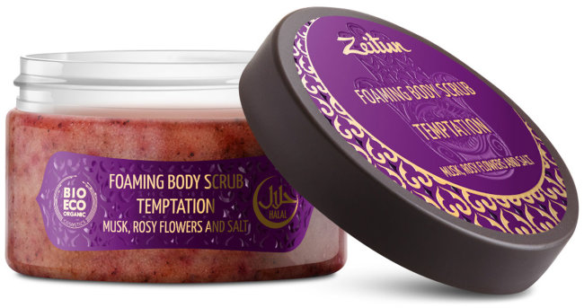 Zeitun Пенящийся скраб для тела "Соблазн" с мускусом и розовыми цветами, 250 мл