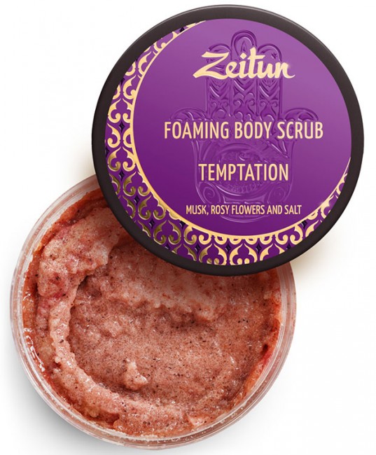 Zeitun Пенящийся скраб для тела "Соблазн" с мускусом и розовыми цветами, 250 мл