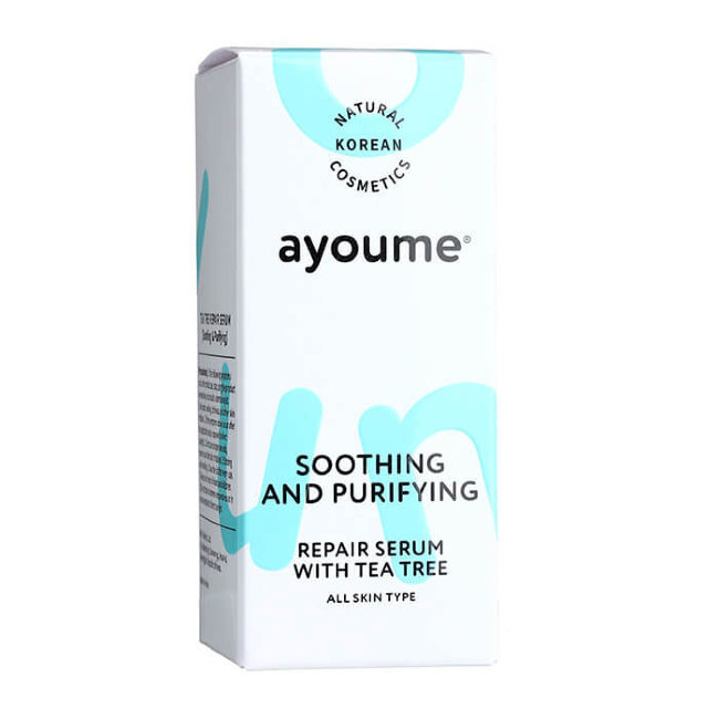 Ayoume Tea Tree Soothing and Purifying Serum Успокаивающая сыворотка для лица на основе чайного дерева, 30 мл Ayoume Tea Tree Soothing and Purifying Serum Успокаивающая сыворотка для лица на основе чайного дерева, 30 мл