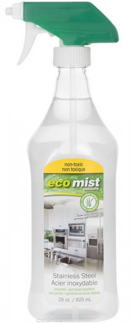 Eco Mist Stainless Steel Средство для очистки поверхностей из нержавеющей стали, 825 мл