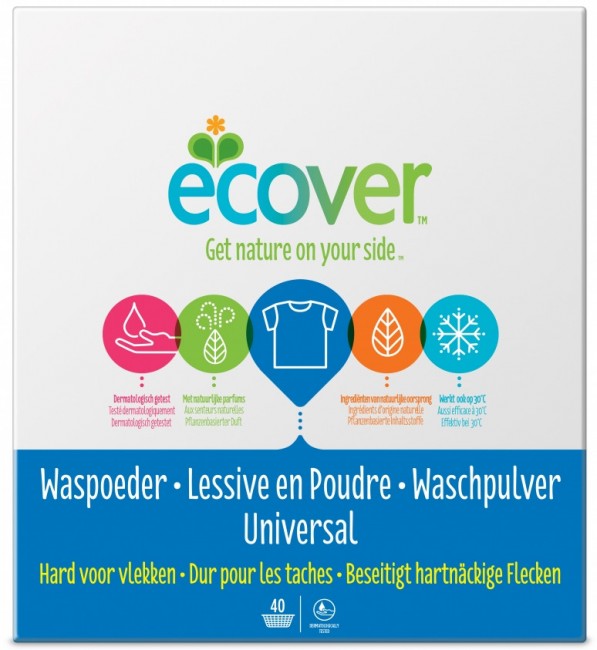 Ecover Экологический стиральный порошок-концентрат универсальный, 3 кг