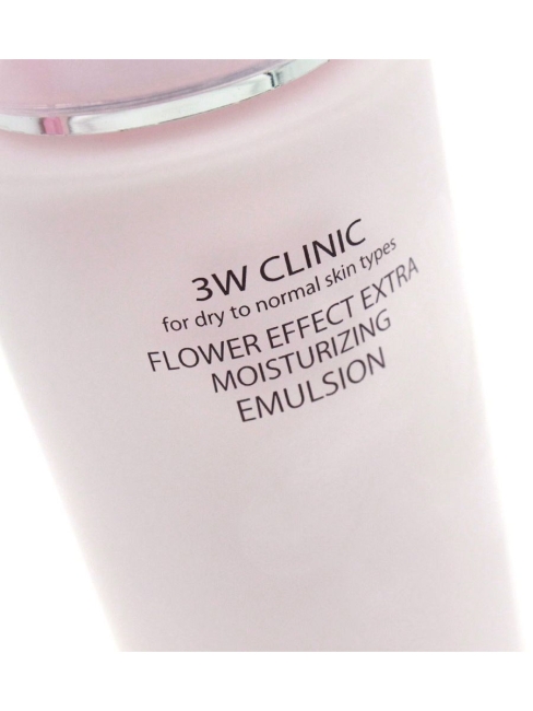 3W Clinic Увлажняющая эмульсия для лица Flower Effect Extra Moisturizing Emulsion, 150 мл 3W Clinic Увлажняющая эмульсия для лица Flower Effect Extra Moisturizing Emulsion, 150 мл