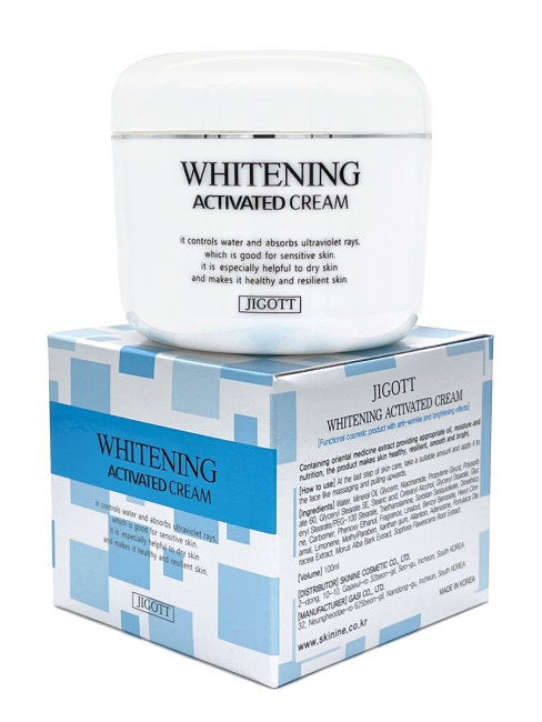 Jigott Крем для лица отбеливающий с ниацинамидом Whitening Activated Cream, 100 г
