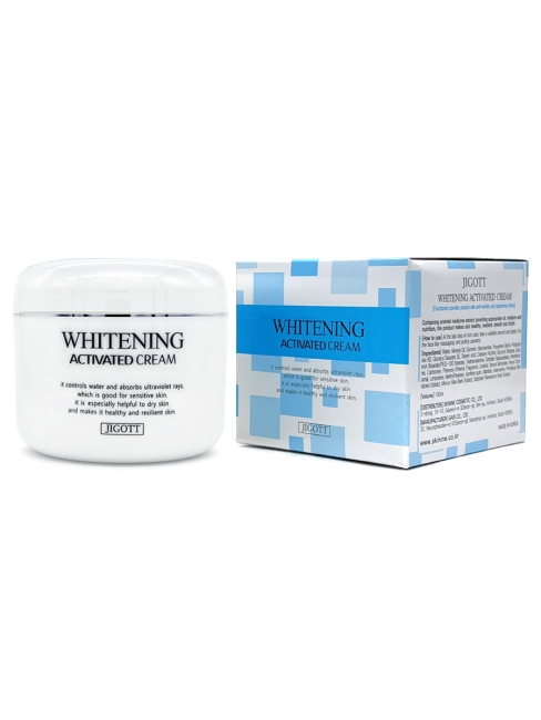 Jigott Крем для лица отбеливающий с ниацинамидом Whitening Activated Cream, 100 г