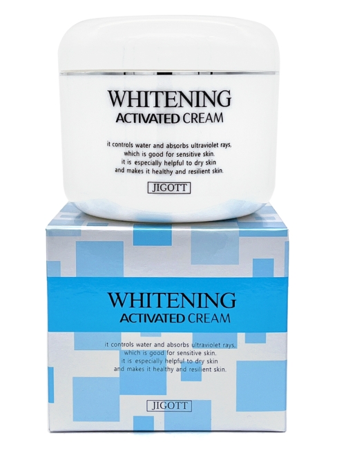 Jigott Крем для лица отбеливающий с ниацинамидом Whitening Activated Cream, 100 г